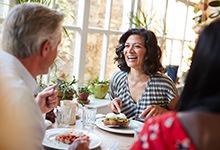 People enjoy brunch