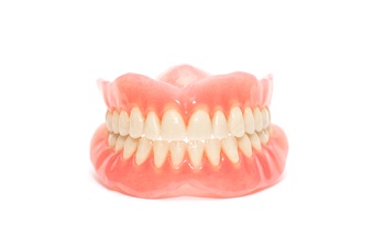 full set of porcelain dentures